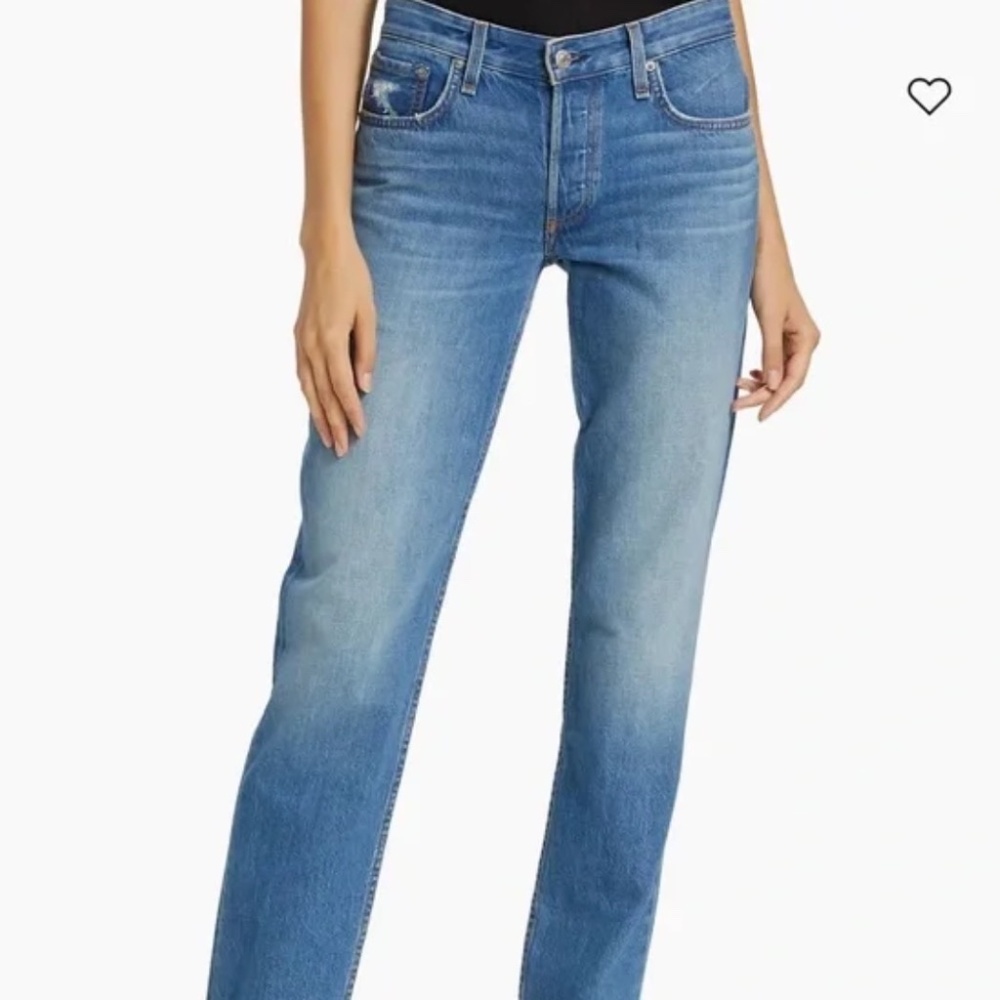 Rag & Bone Piper Low Rise Straight Jeans - size 29